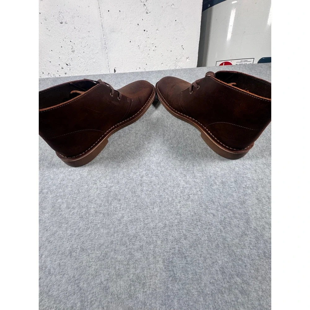 Clarks Bushacre 3 Mens Beeswax Brown Leather Chukka Desert Boots 10.5 M